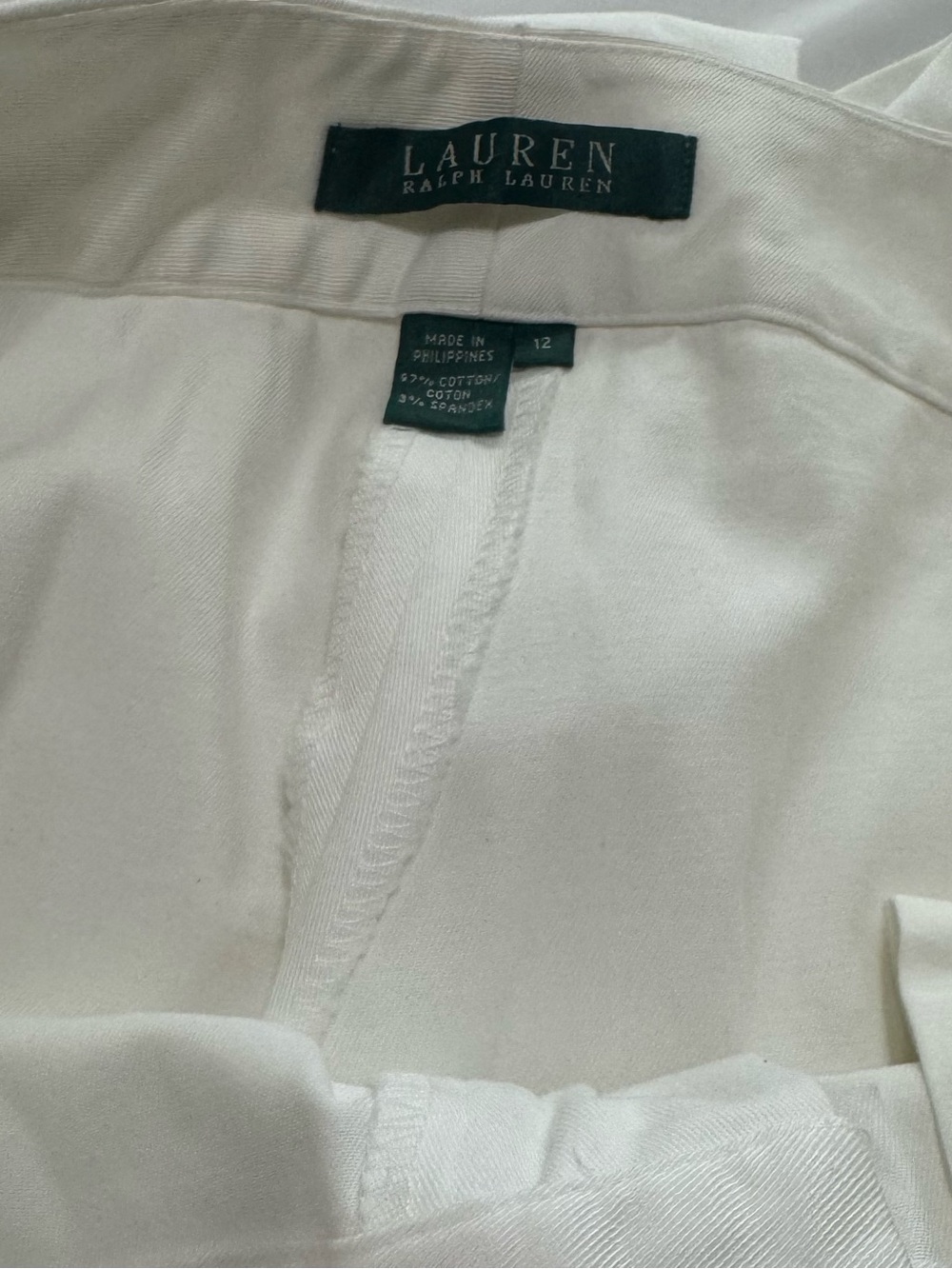 Ralph Lauren White Wide-Leg Trousers - Picture 7 of 8